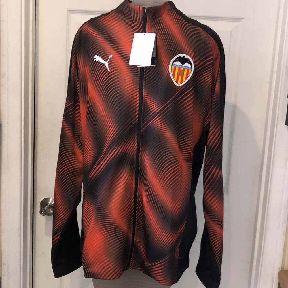 NEW PUMA VALENCIA C.F. zipup Full zipper Sweatshirt jacket sport running